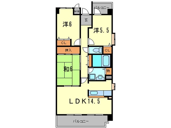 ブランド－ルの物件間取画像